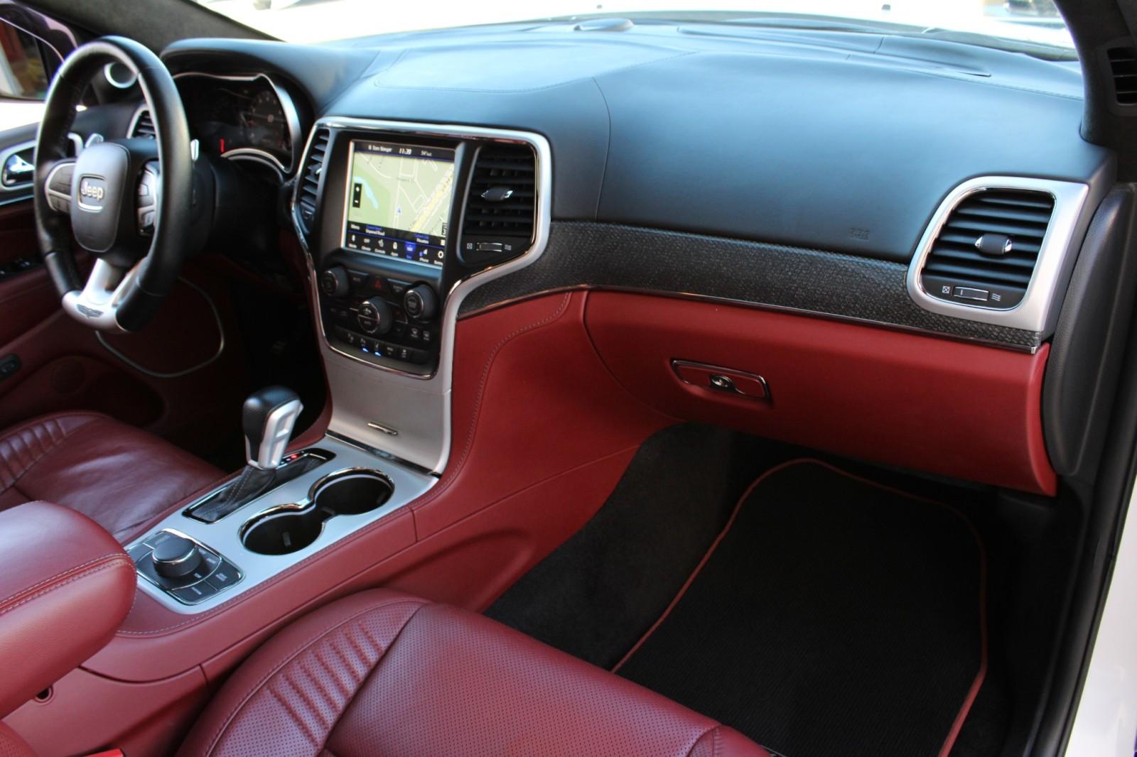 Jeep grand cherokee red leather hotsell